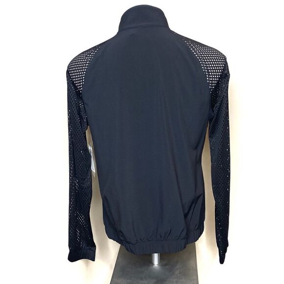 Zella NWT black lightweight full zip jacket with mesh sleeves size M - Picture 7 of 15